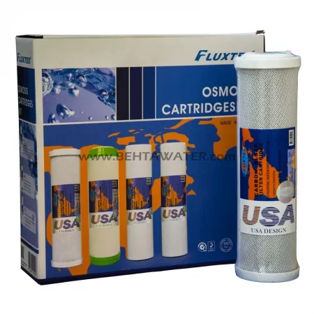 فیلتر کارتریج مرحله سوم کربن بلاک (CTO) دستگاه تصفیه آب خانگی